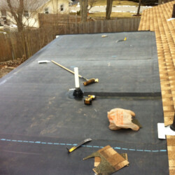 Residential Flat Roof installation in Framingham