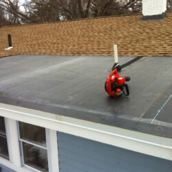 Residential Flat Roof installation in Framingham